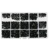 ISO7380 Allen Hexagon Hex Socket Button Round Head Screw Nut Kit M2 M3 M4 M5 M6 Black Grade 10.9 Carbon Steel Bolt Nut Set