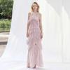 2026 European and American ins new women's clothing hot-selling temperament elegant sleeveless ruffle edge dress