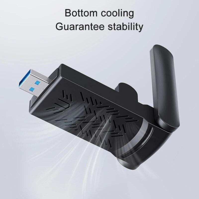USB3.0-kontakt 1200M trådløs USB-nettverkskortadapter med dobbel frekvens