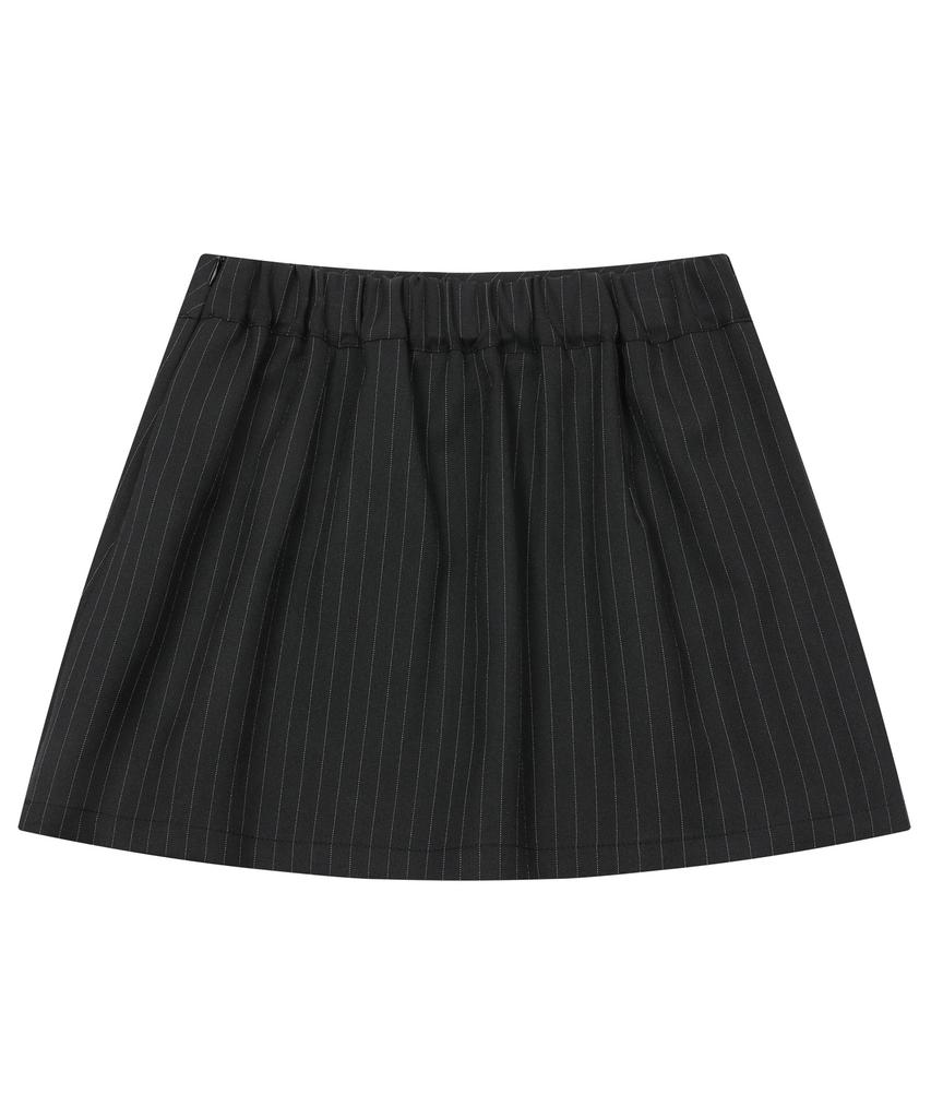 Mucent Flint Stripe Half Pleated Skirt