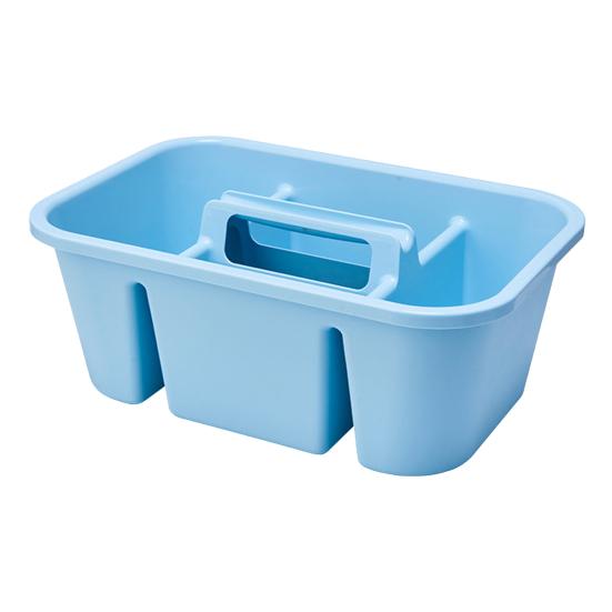 Storage Box, Large Capacity Cleaning Organizer, with Ergonomic Handle Multi-Compartment Design, for Bathroom Kitchen And Household Supplies