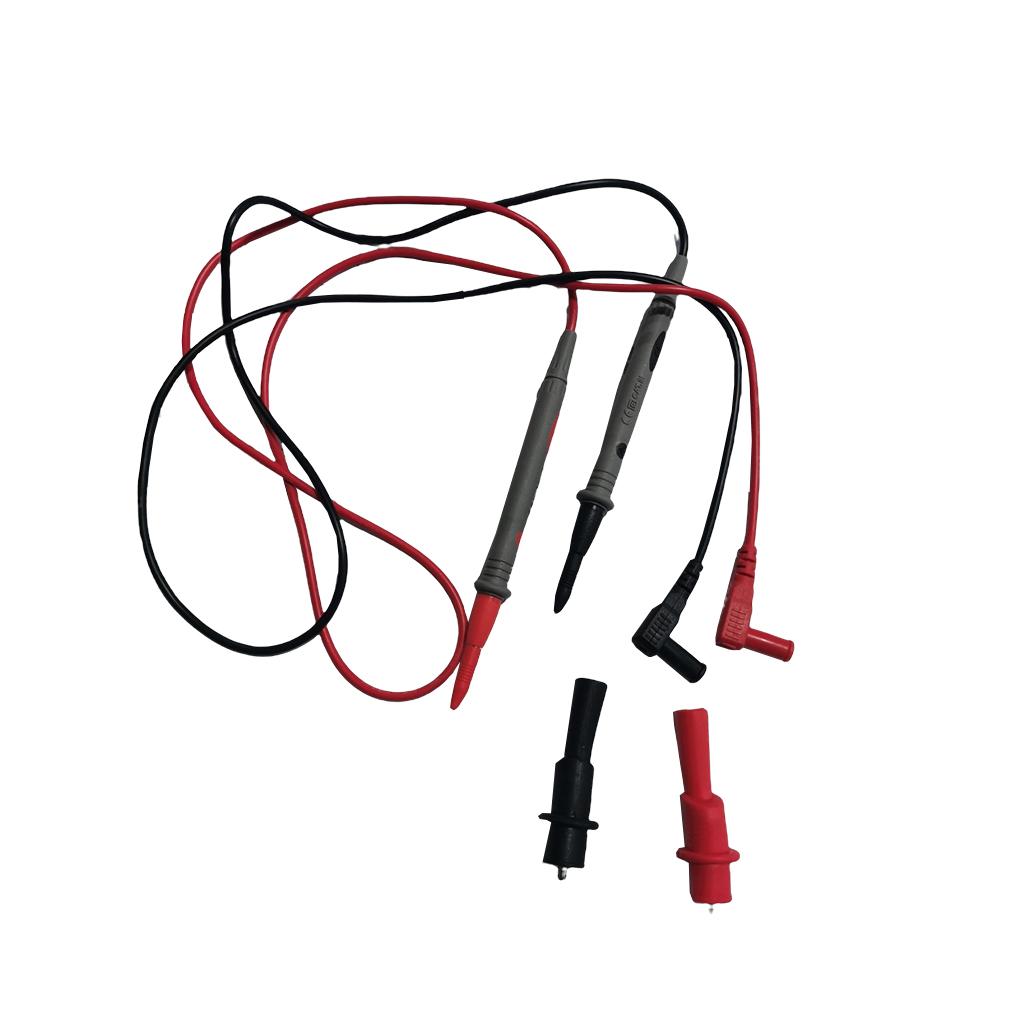 1 Pair Multimeter Test Pin Electrician Wire Pen Probe Insulated Handle Needle Professional Measurement with Clip