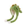 Cute cartoon pullover hat dinosaur integrated hat autumn and winter thickened plush hat thermal ear hat children