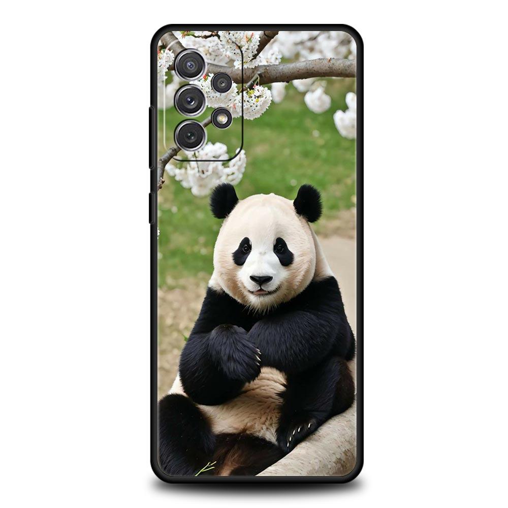 Fubao Panda Phone Case For Samsung Galaxy A55 A53 A51 A35 A33 A31 A25 A23 A21s A15 A13 A11 A41 A73 A71 A05s A03 S8 S9 Plus Cover