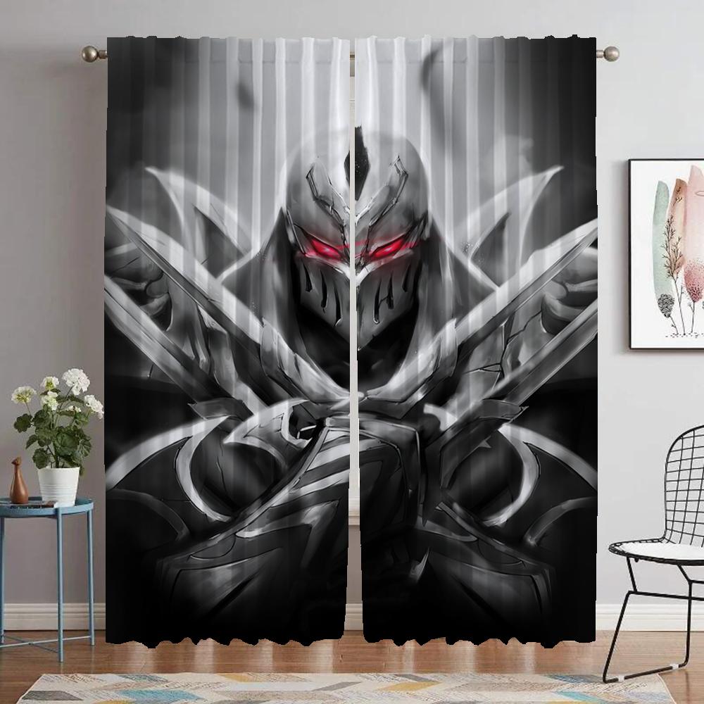 League Legends Curtains for Living Room Curtain Tulle for Bedroom Shades Halloween Decoration Home Interior Curtains 2 Pieces
