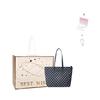 New MQ Polyester Tote Bag Shopping Bag Underarm Shoulder Bag Women's Dark Blue MQ221086