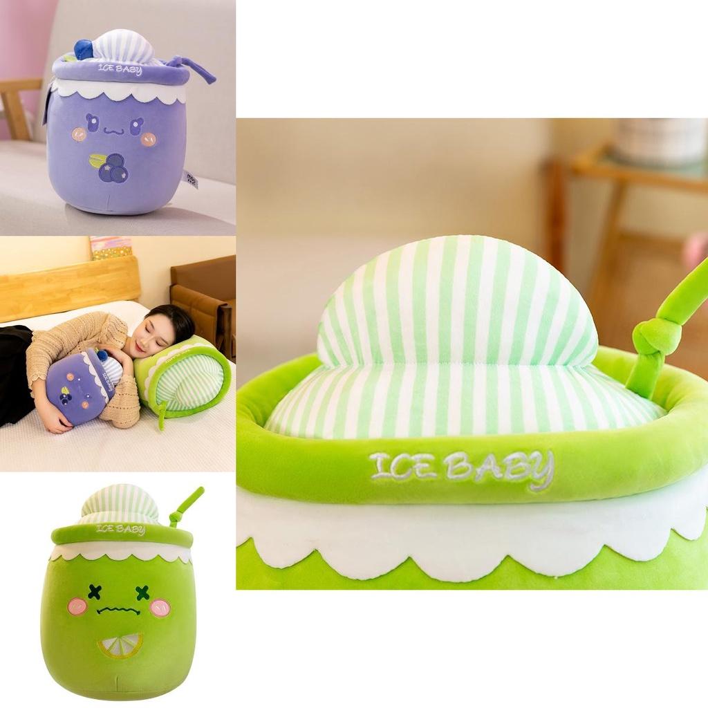 Copo de Chá de Leite Gelo e Neve Brinquedo de Pelúcia Macio e Aconchegante Perfeito para Dormir e Presentear