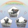 Bird Bath Feeder Dish Garden Statue Decorative Resin Birdbath Birdfeeder for Courtyard Yard