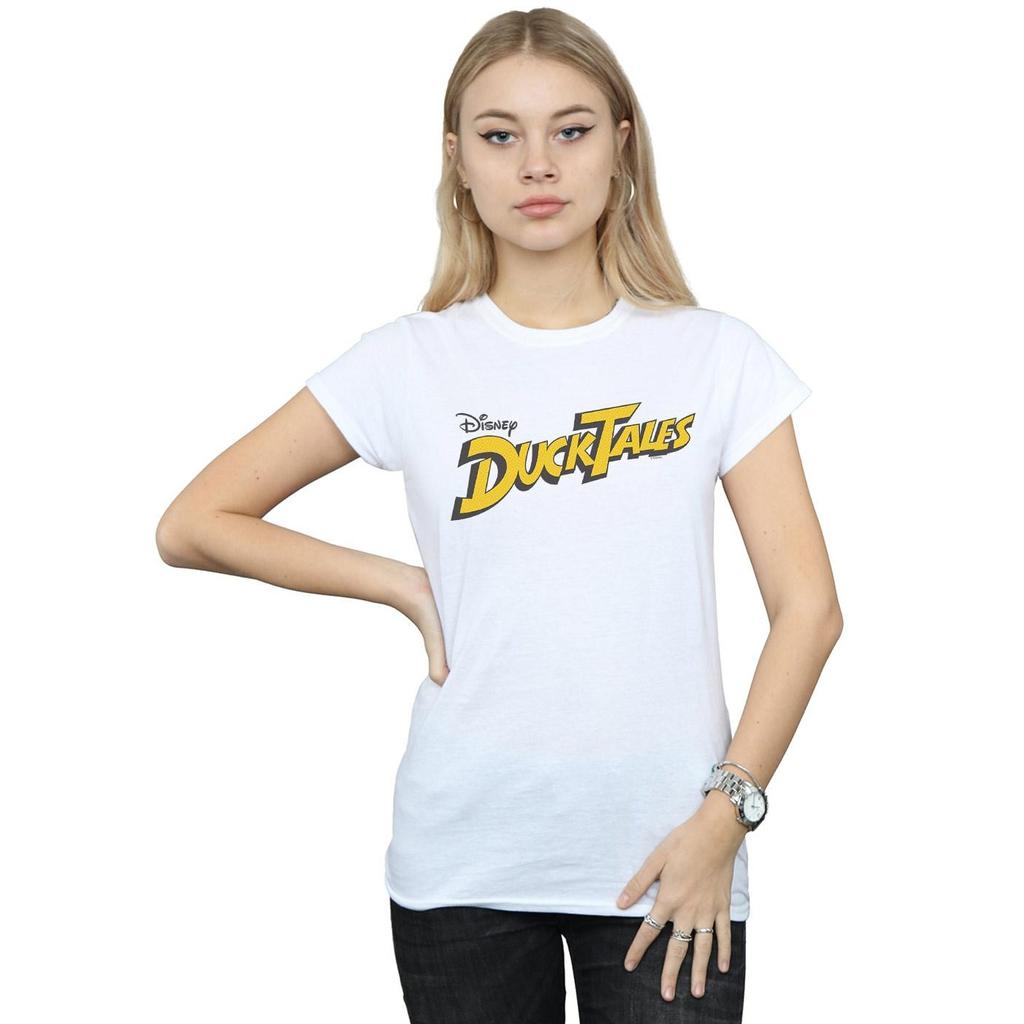 Disney Womens/Ladies Duck Tales Logo Cotton T-Shirt