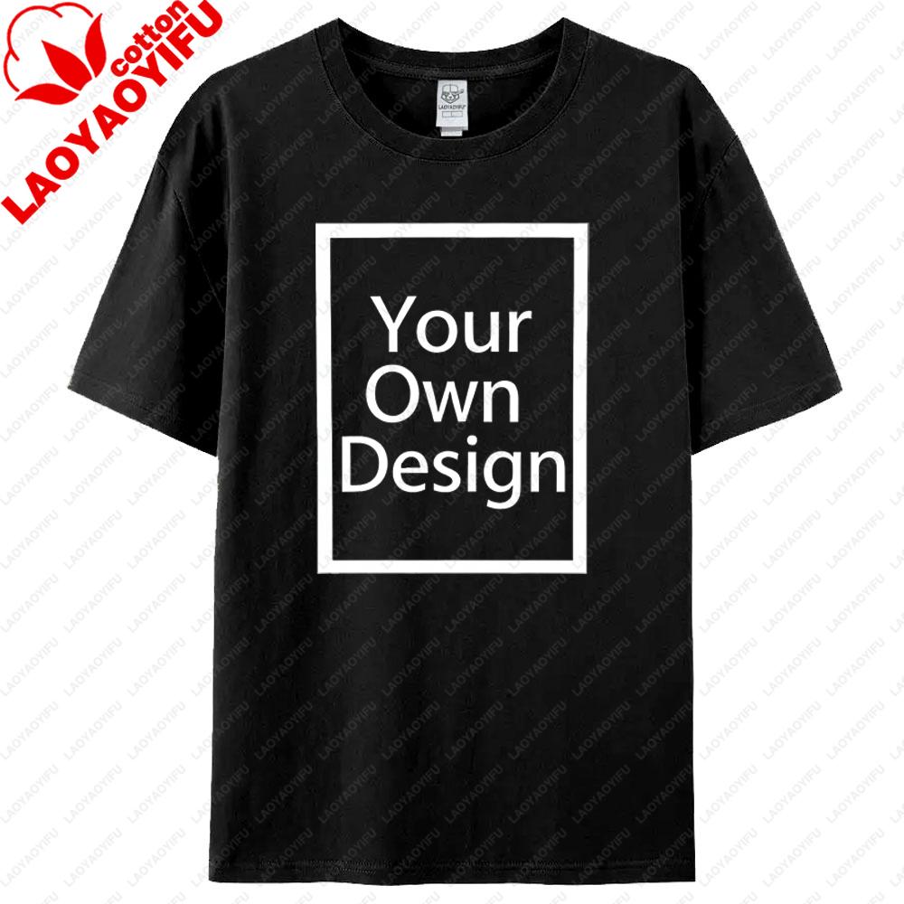 

Customized Cotton Personalized Printed Shortsleeved Tshirt DIY Your Favorite Pattern or Logo 100 Cotton Top 4XL