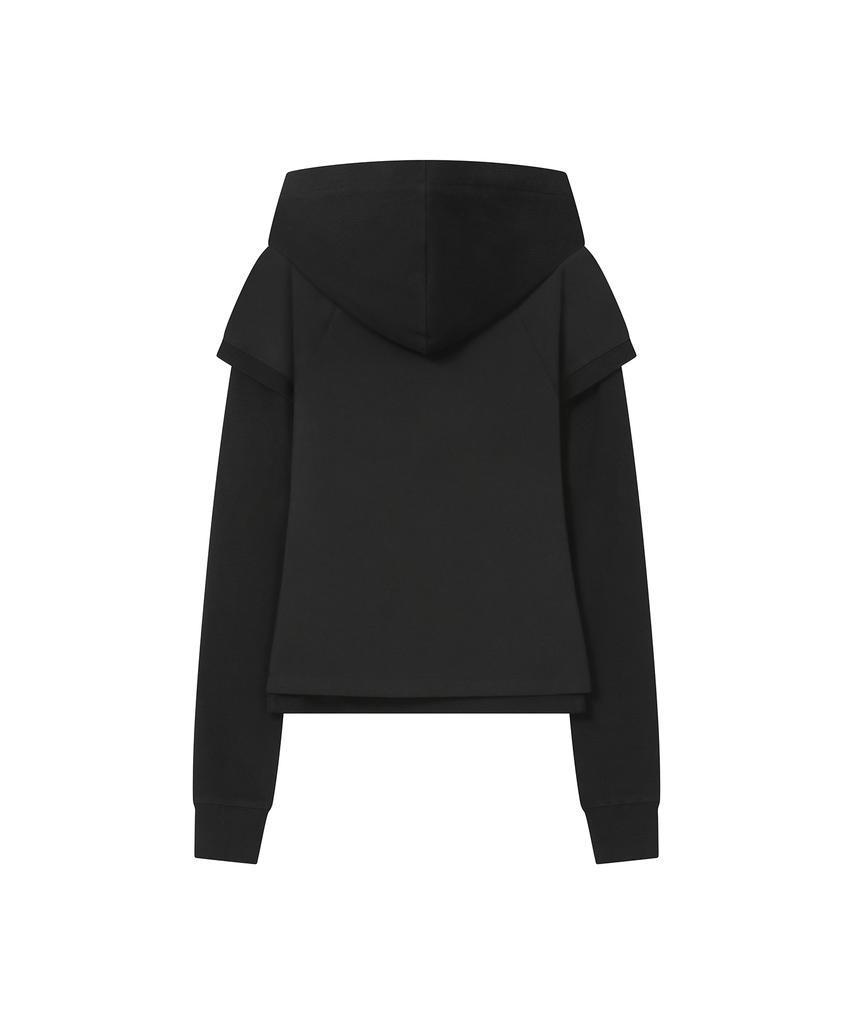 MISEKI SEOUL Raglan Layered Hoodie Set Black