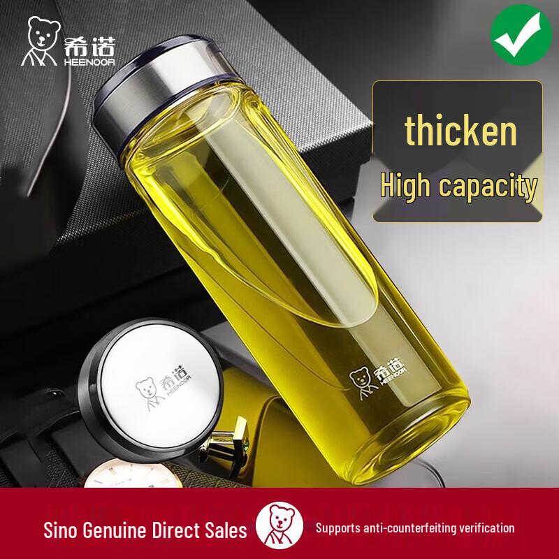 HEENOOR Single-Layer High Borosilicate Glass Water Cup