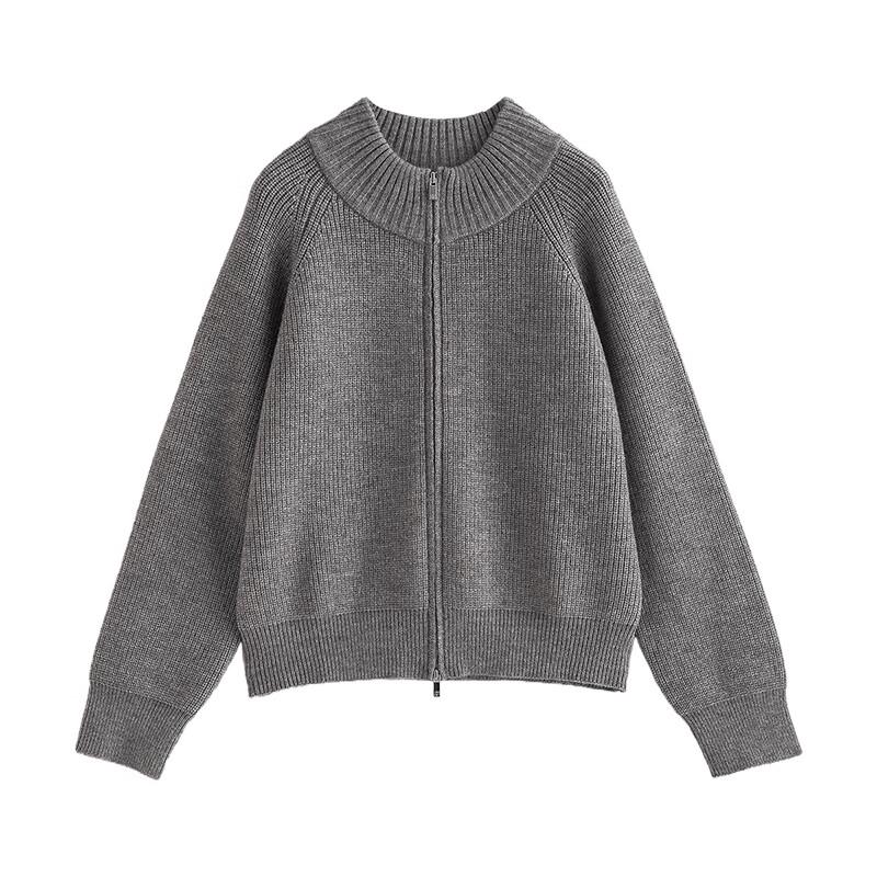 Women's Half-Zip Knit Cardigan Sweater