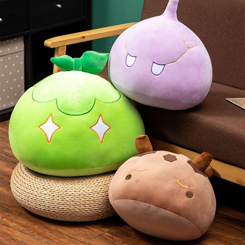 New Style Genshin Impact Game Plush Toys Kawaii Anime Slime Throw Pillow Keli Dango Toys Birthday Xmas Gift for Kids