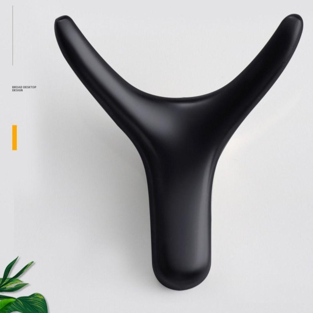 

Настенный крючок из цинкового сплава, цинковый сплав, крючок для хранения в шкафу без животных, крючок для хранения в виде бычьего рога, двойная сумка-вешалка чёрный