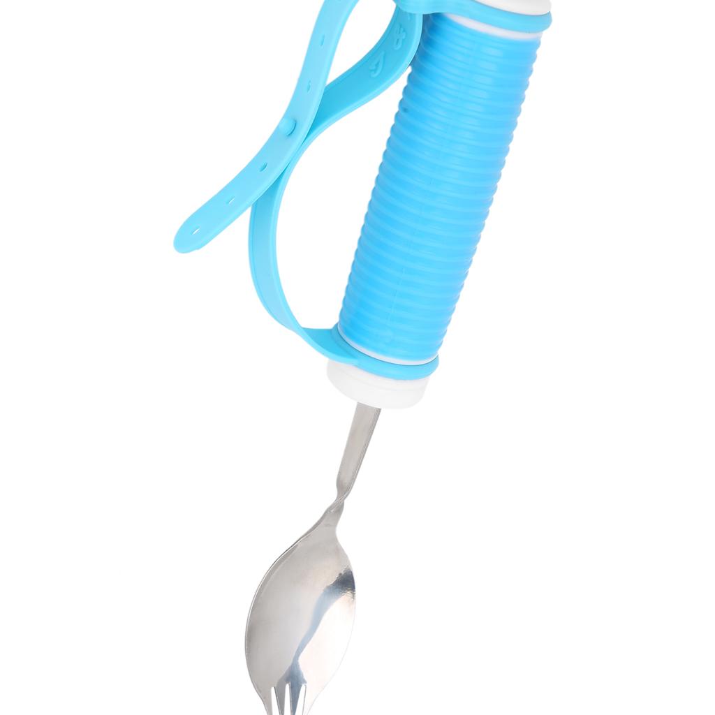 Fork Eating Aid NonSlip Adjustable Strap 2 in 1 Spoon for Parkinson Arthritis MS Hand Tremors