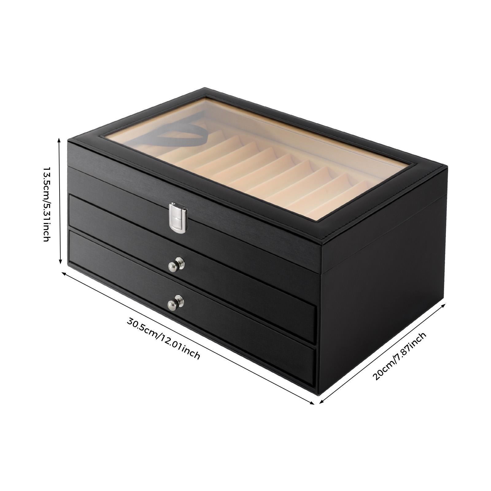 

PU Футляр для перьевых ручек 36 слотов Коробка для демонстрации ручек Бархатный органайзер для ручек Коробка для хранения карандашей Канцелярский магазин Витрина для ручек