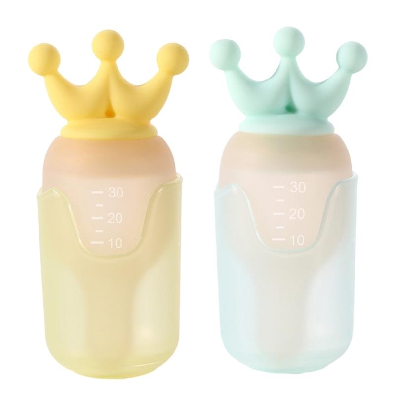 Alimentador Líquido para Bebés 30ML Silicona Utensilios de Alimentación para Entrenamiento para Niños Pequeños Fácil de Limpiar Previene Atoramiento y Sobredosis