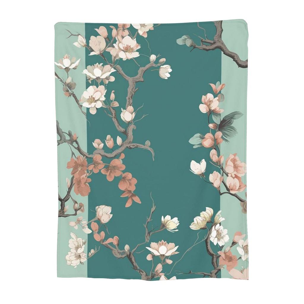 Almond Blossom Plant Van Gogh Aesthetic Blanket Flannel Sofa Throw Blanket Throw Blankets for Bedroom Throws Bedspread Quilt
