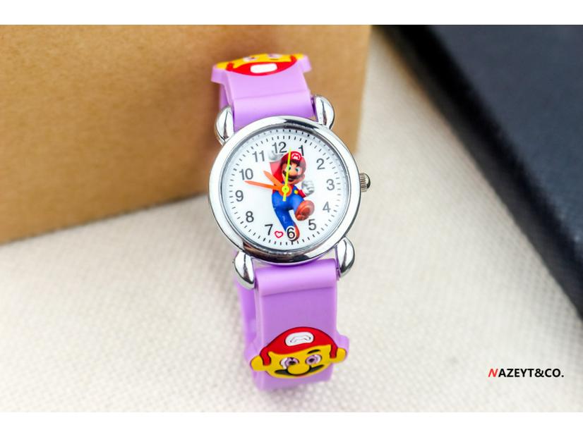 3D Silicone Cartoon Quartz Watch for Kids
