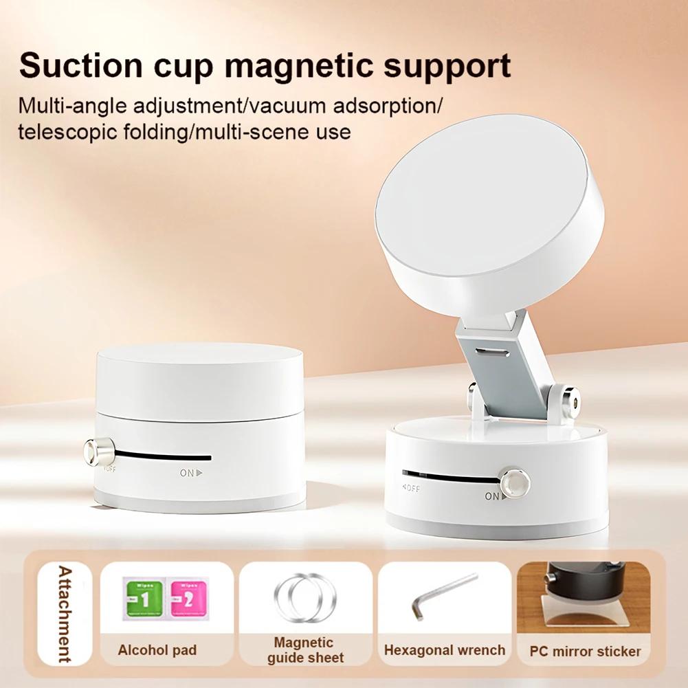 Vacuum Magnetic Suction Cup Phone Holder Folding Swivel Stand Universal Car Vacuum Swivel Stand Multi Functional Phone Bracket