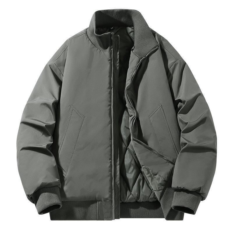 

New Winter Pilot Cotton Clothes Men s Winter Trendy Tooling Casual Cotton-padded Clothes Thickened Jacket Warm Baseball Clothes 3XL армія зелений колір