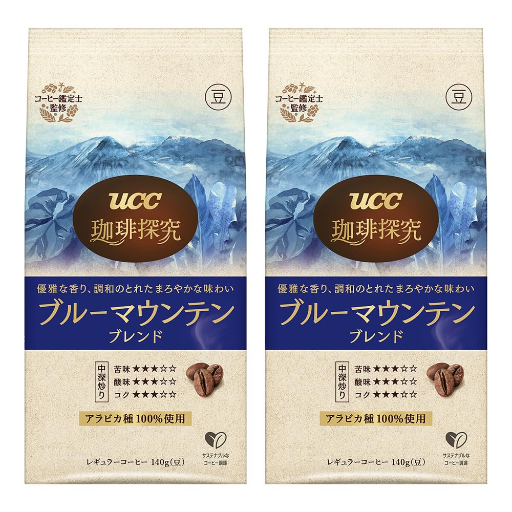 

Coffee Exploration Blue Mountain Blend Roasted Beans 280g x 140g (2 bags) [Whole Beans]