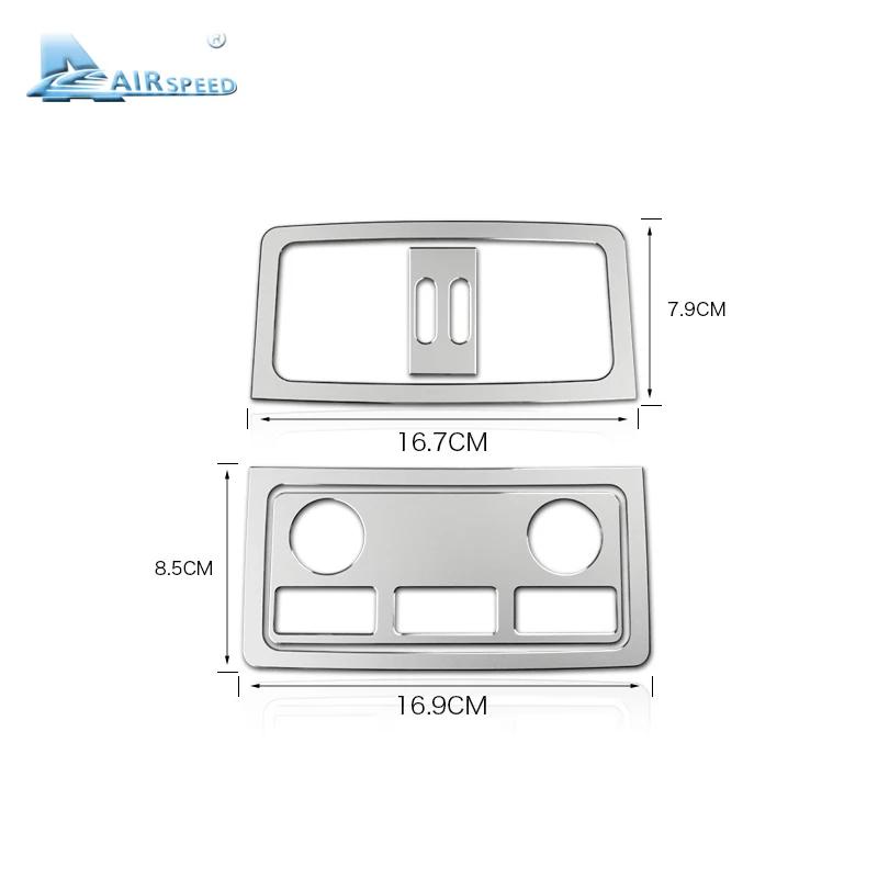 For BMW E60 2005-2010 Rear AC Outlet Vent Frame Cigarette Lighter Decor Trim Stickers
