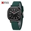 Oufanni Student Exam Watch: Silent Quartz Square Wristwatch with Night Light for Boys & Girls