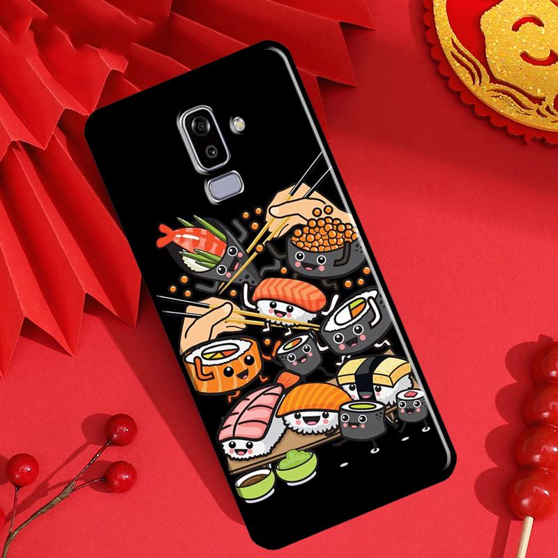 

Sushi Food Phone Case For Samsung J4 J6 Plus A6 A7 A8 A9 J8 2018 A3 A5 2016 J1 J3 J5 J7 2017 Cover A5 2017 - A520 A520F