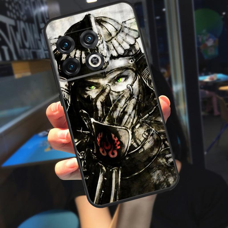 Samurai Mask Warrior Helmet Funda For OnePlus 12 12R 13 R 11 9 10 Pro 8T 9RT 10T OnePlus Nord N20 N30 CE 4 2 3 Lite Case