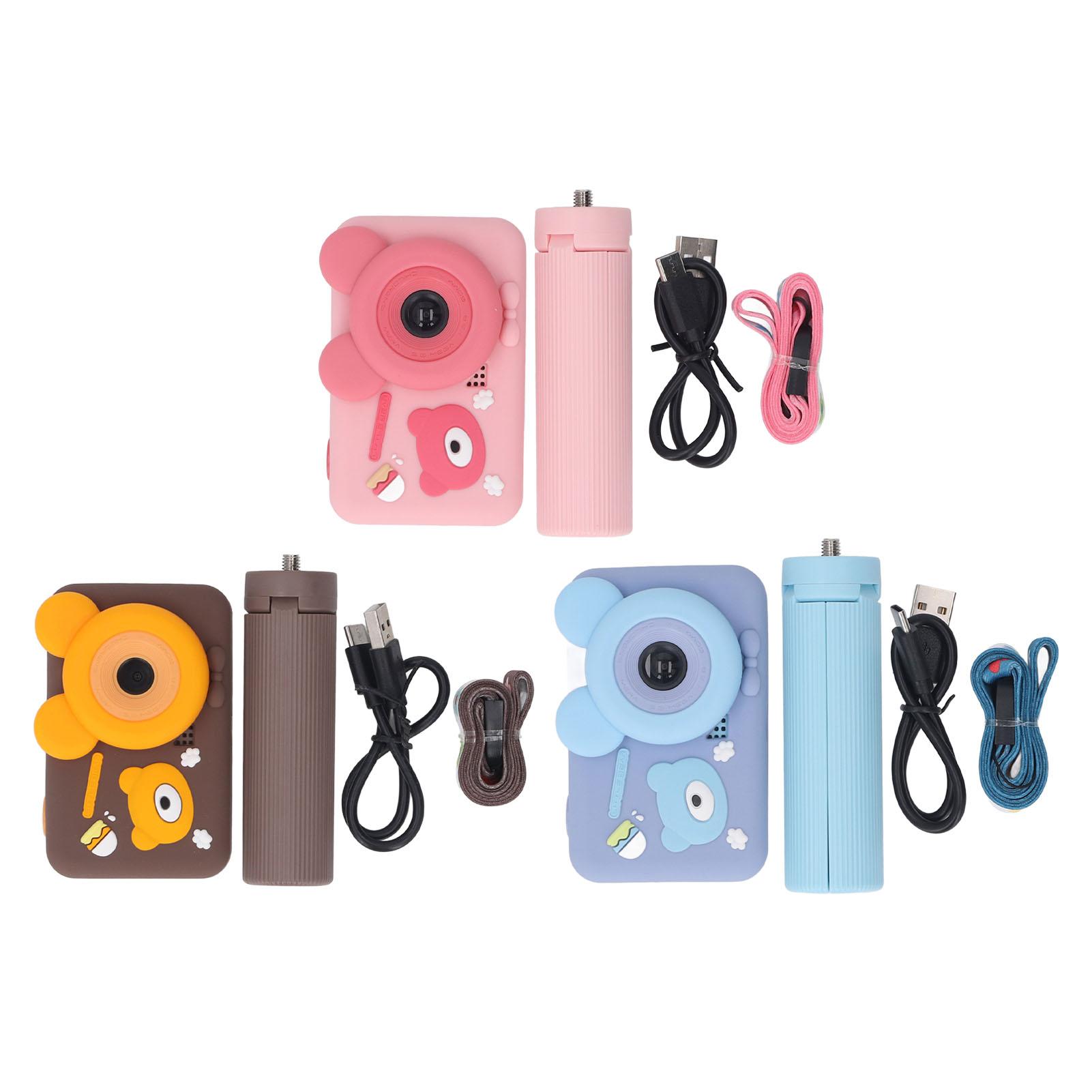 

Digital Camera 48MP 1080P Dual Lens Selfie Vlogging Camera Anti Shake Portable Cameras with Tripod f Sky Blue