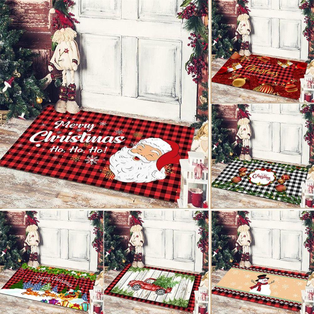 

Рождественские украшения, входной коврик, персонаж мультфильма, Рождественский ковер, коврик для входной двери, домашний коврик