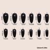 Christmas Wine Red False Nail For Formal Event Sculpted 3D Flower Comfortable Almond Shape Artificial Nail