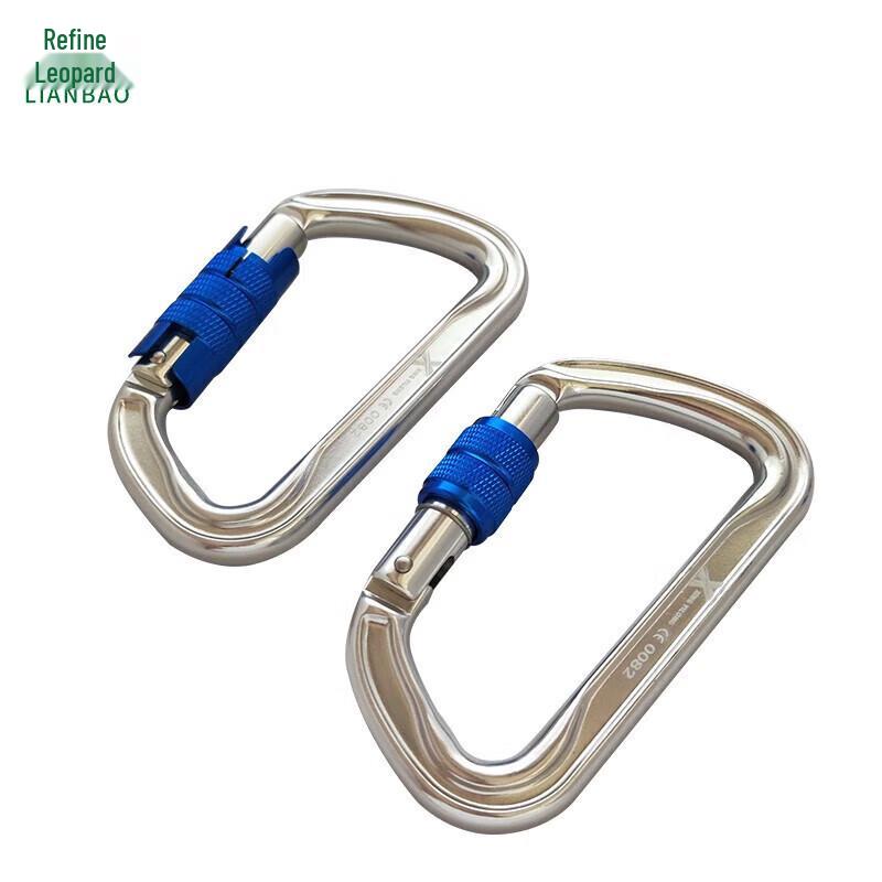 Refined Leopard X-S211 D-Shape Screw Lock Carabiner
