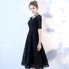 New Dress Black Birthday Party Temperament Lace Company Annual Meeting Dinner Dress Dress