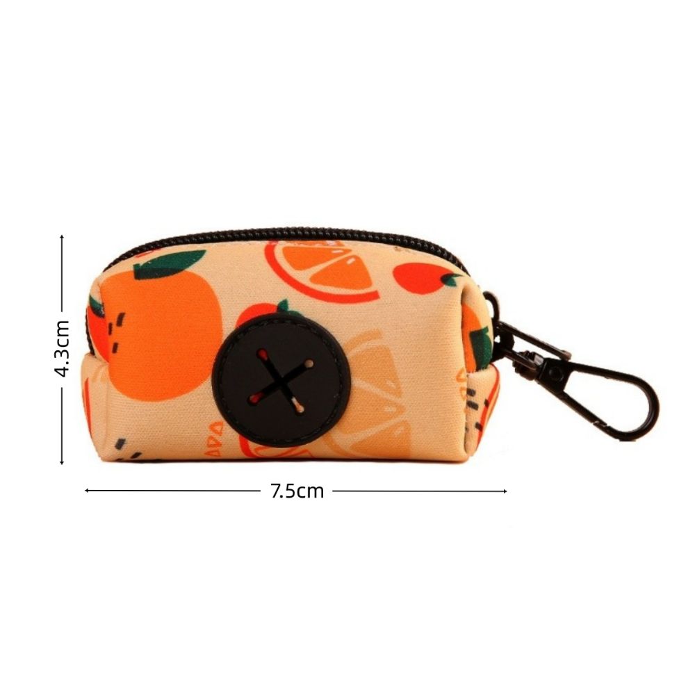 Cute Fruit Pattern Poo Bag Dispenser Waterproof Gabage Bag Organizer Waste Bag Holder Pet Supplies