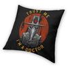 Home Decor Halloween Pillowcase Scary Dr Vampire Print Cushion Cover for Bedroom Living Room 45x45cm Funda De Almohada