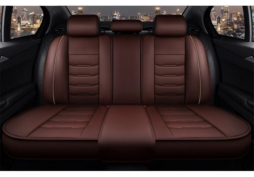Almofada Universal para Banco de Carro em Couro Integral - Embalada a Vácuo, Capa de Assento de Cobertura Total