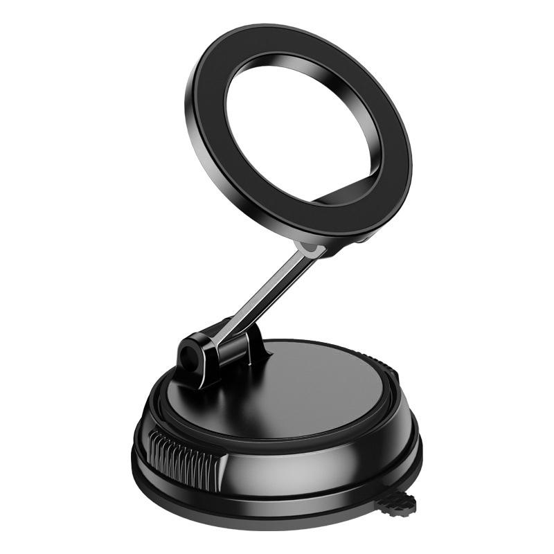2026 Large bottom suction cup magnetic car phone holder compatible, 360 degree rotating vacuum suction cup car holder dashboard