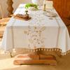 High-End Atmosphere Amazon Light Luxury Embroidered Tablecloth Retro American Decorative Rectangular Table Cloth