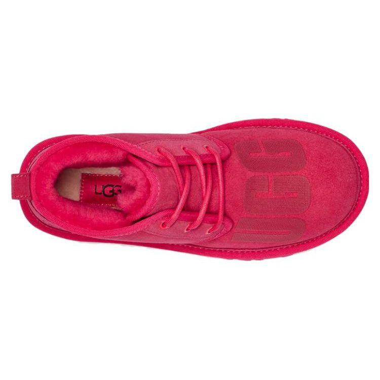 UGG Neumel Suede Warm Lace-Up Short Snow Boots Women Boots Carrot-Red 1134524-RDS