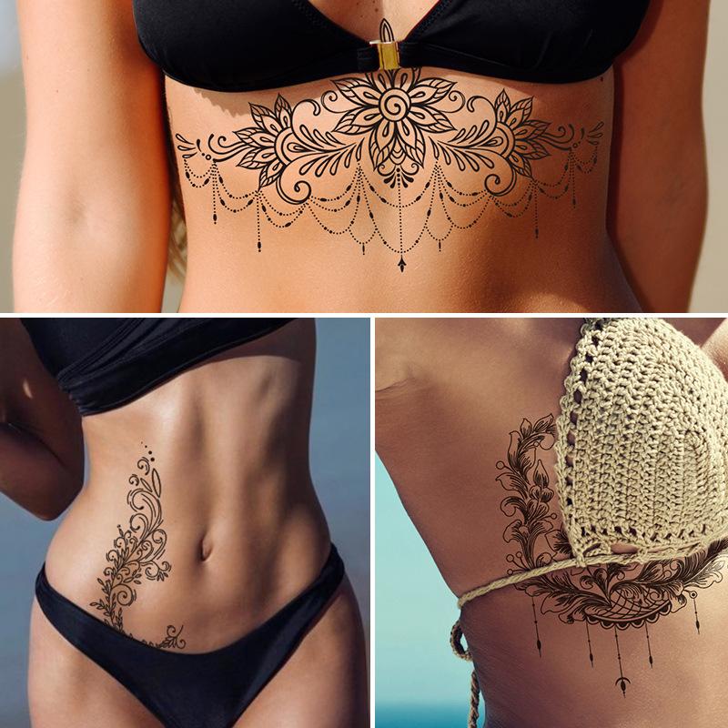 Internet Celebrity Tattoo Stickers Temporary Tattoo Sexy Ins Waterproof Tattoo Stickers