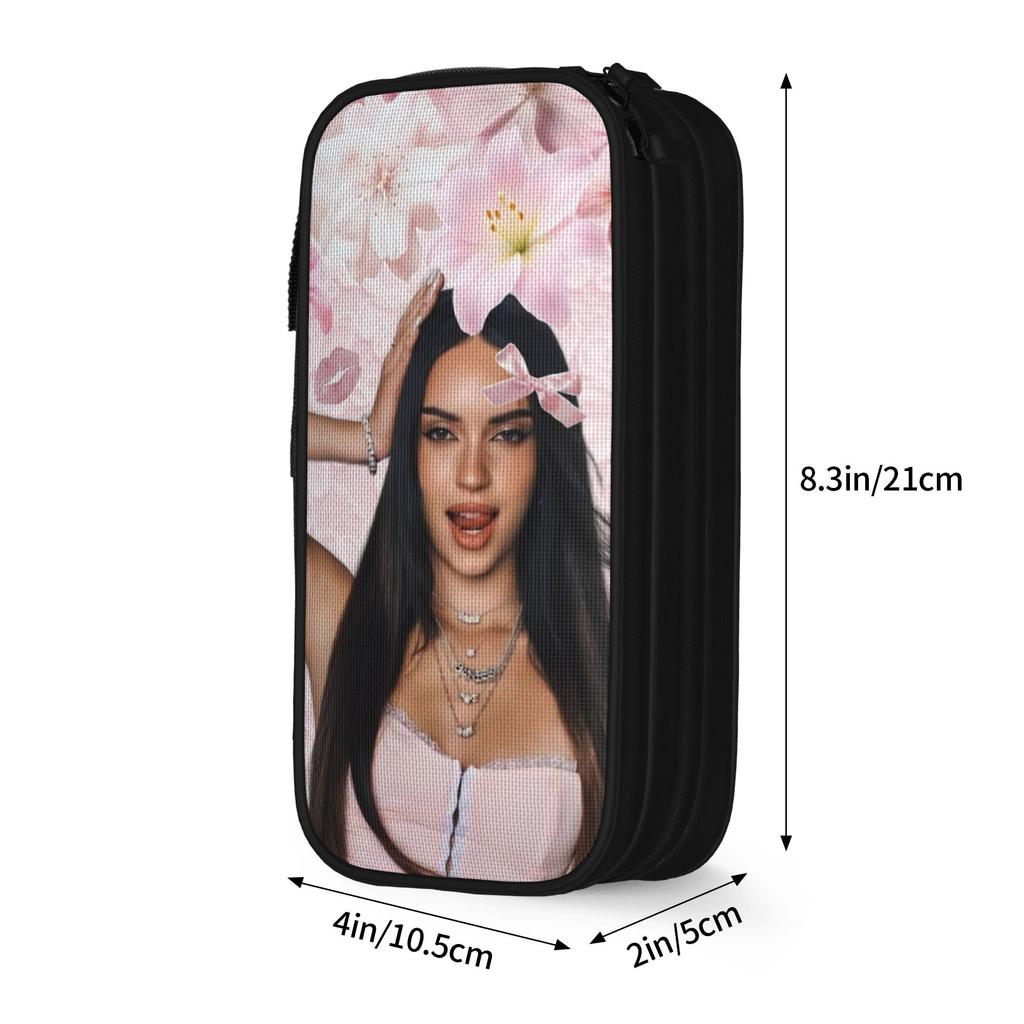Daniela Katseyes Kpop Girl Group Pencil Cases New Pen Bags Student Big Capacity Students School Cosmetic Pencilcases