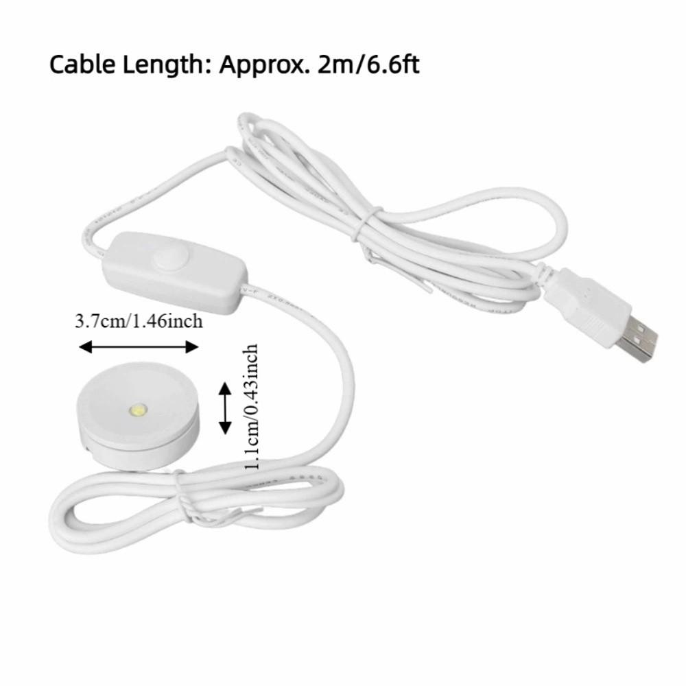 2pcs 6.6ft Cable USB Mini Spotlights 5V Small Spot Lights LED Spotlights  Display Cabinets