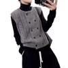 High Grade Sense Twist Sweater Vest Cardigan Women Sweater Autumn Winter New Style Layered Knitted Sleeveless Vest Top