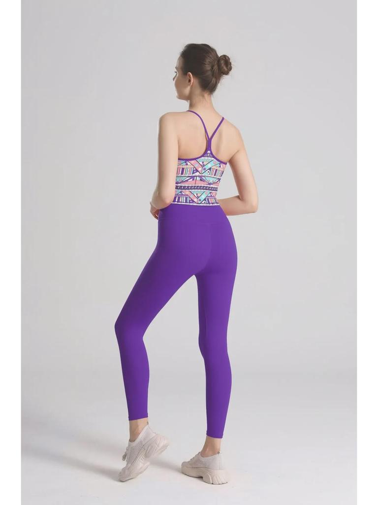 Kadın T-Line Spor Yoga Pantolonu - Şeftali Kaldıran Sıkı Tayt