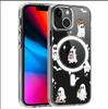 Cartoon Ghost Magnetic Transparent Full Coverage Case for iPhone 15/16/17 Pro Max