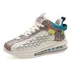 Large size new casual spring and autumn running shoes sports shoes fish scales breathable air cushion fly-woven shoes