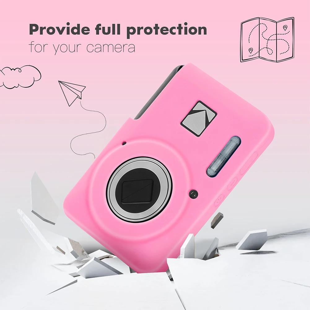 For KODAK PIXPRO FZ55 Digital Camera Cover Soft Silicone Protective Case Slim Fit Camera Bag Outdoor Travel Camera Protect Case